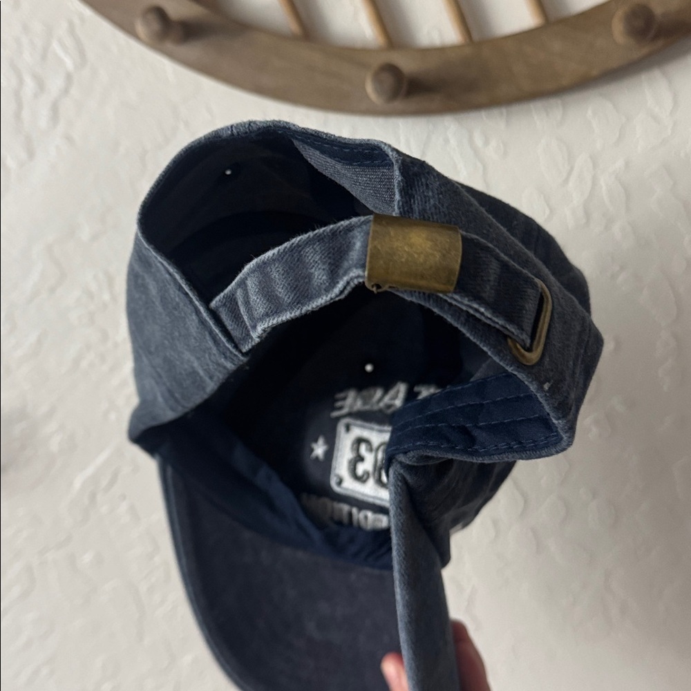 Vintage 1993 Adjustable Soft Baseball Cap Blue Washed - Picture 2 of 2